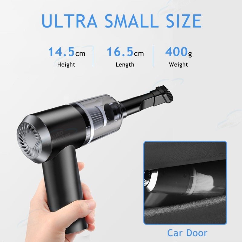 Car Vacuum Cleaner | Cordless Portable Handheld Design