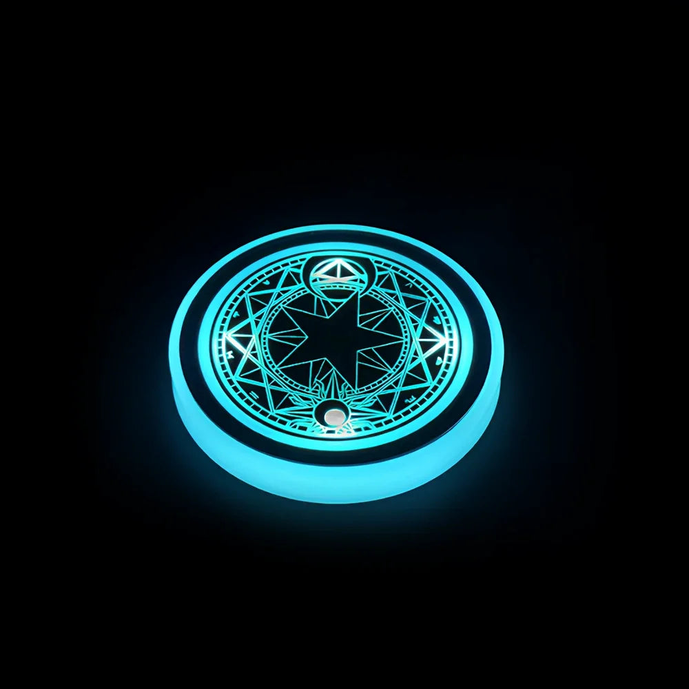 LED Glow Disc 2 Pack | Acrylic, Vibration & Motion Sensor Activated | Rechargeable USB, 7 Colours, 15 Day Battery Life 13
