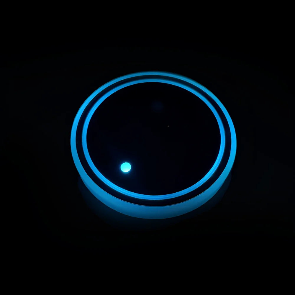 LED Glow Disc 2 Pack | Acrylic, Vibration & Motion Sensor Activated | Rechargeable USB, 7 Colours, 15 Day Battery Life 15