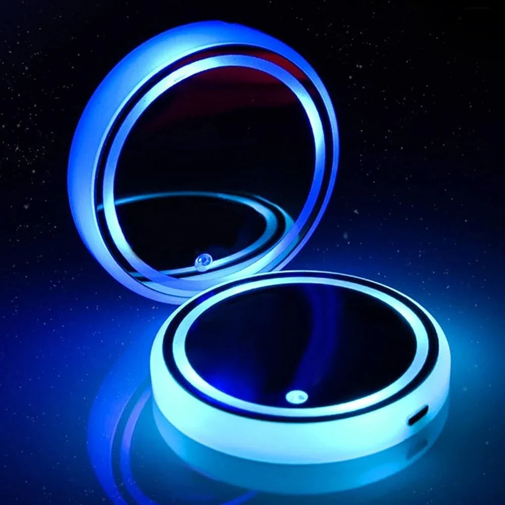 LED Glow Disc 2 Pack | Acrylic, Vibration & Motion Sensor Activated | Rechargeable USB, 7 Colours, 15 Day Battery Life 9