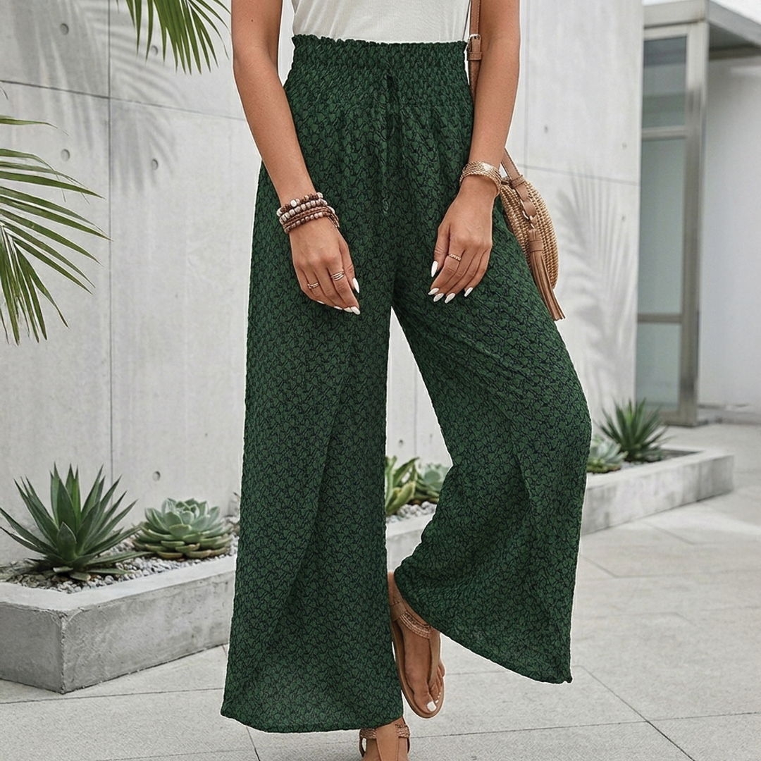 Carolyn | Wide Leg Trousers Women – High Waist with Drawstring 3