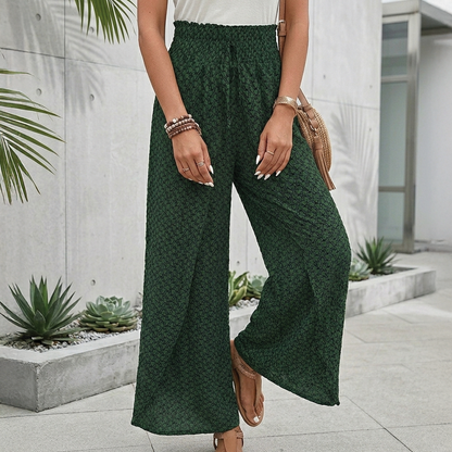 Carolyn | Wide Leg Trousers Women – High Waist with Drawstring 3
