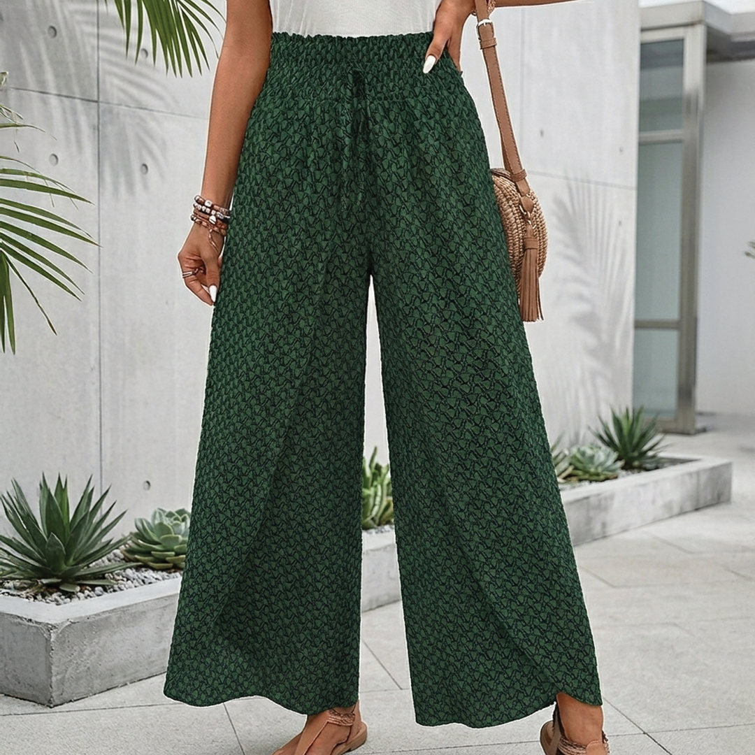 Carolyn | Wide Leg Trousers Women – High Waist with Drawstring 4