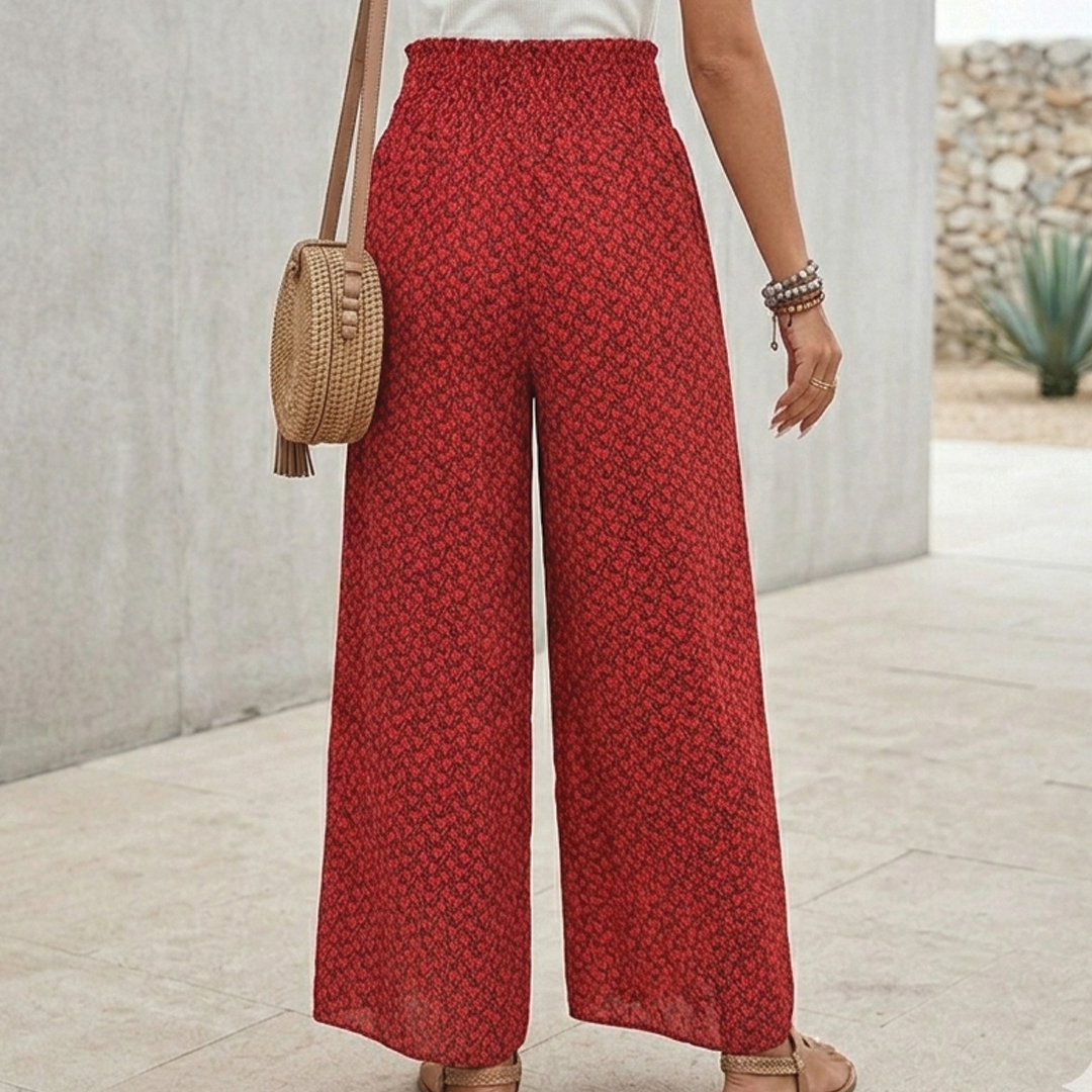 Carolyn | Wide Leg Trousers Women – High Waist with Drawstring 6