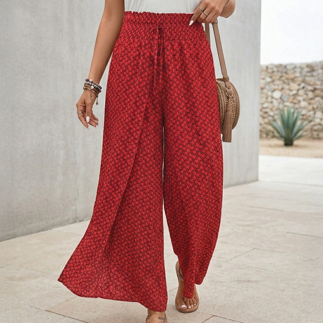 Carolyn | Wide Leg Trousers Women – High Waist with Drawstring 7