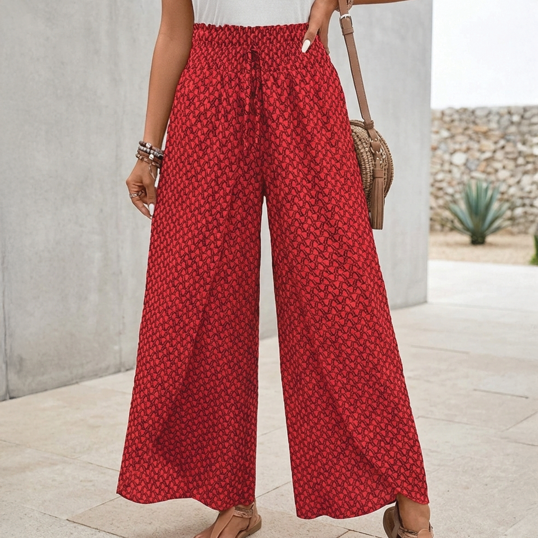Carolyn | Wide Leg Trousers Women – High Waist with Drawstring 8