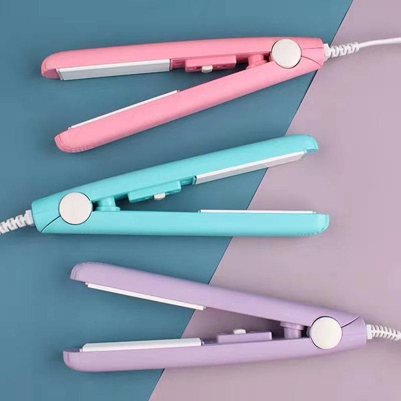 Ceramic Mini Hair Curler | Compact Travel Straightener Design