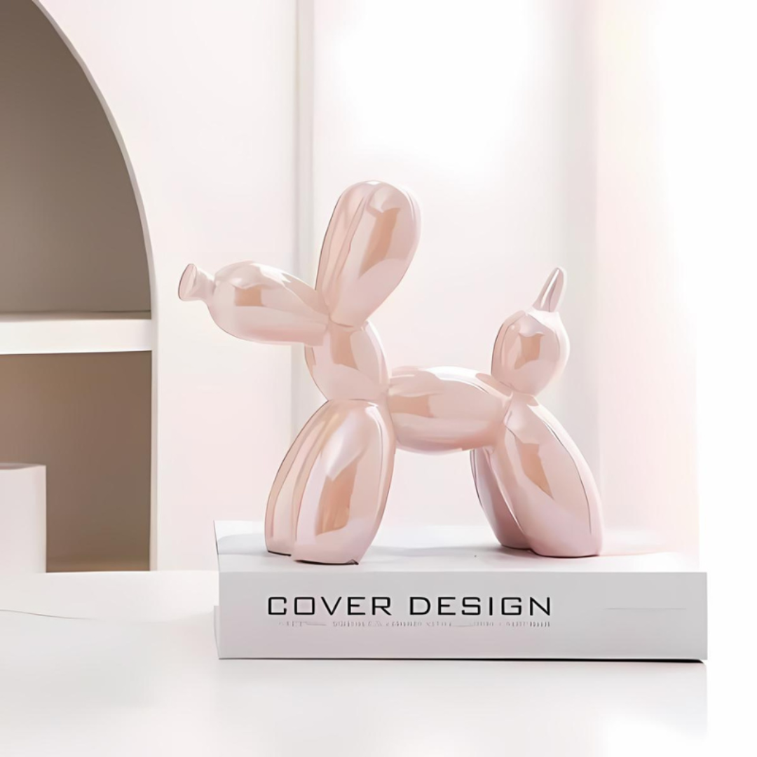 Ceramic Balloon Dog Sculpture Modern Playful Home Decor 6