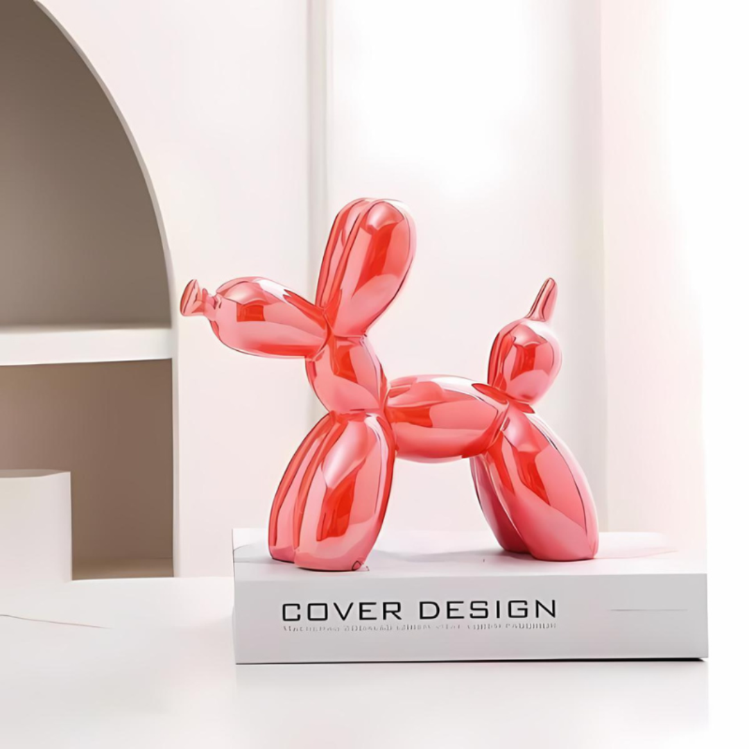 Ceramic Balloon Dog Sculpture Modern Playful Home Decor 9
