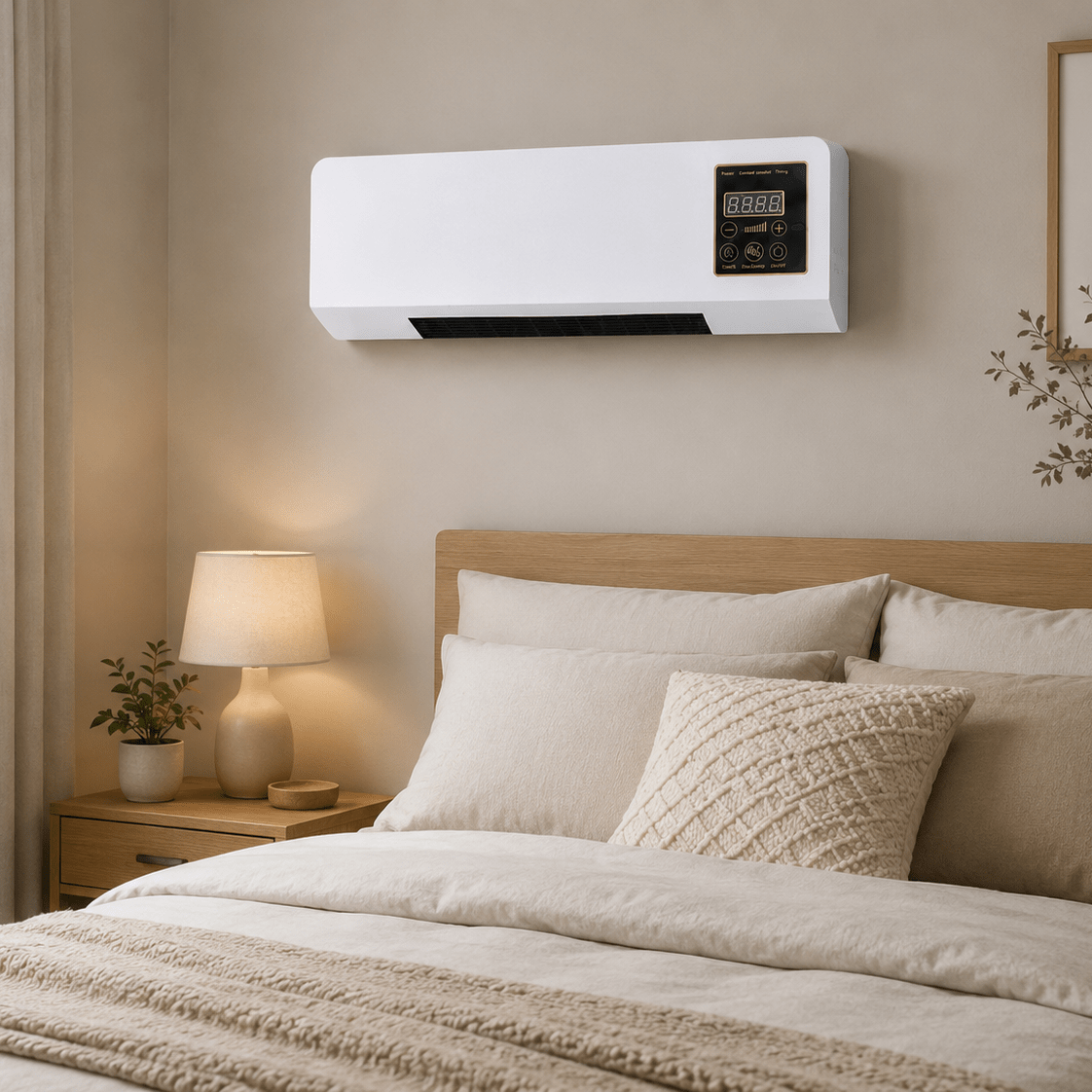 Indoor Fan Heater ABS Plastic | Warm Air up to 42°C and Natural Fan Function | Compact Design for Home or Office 4