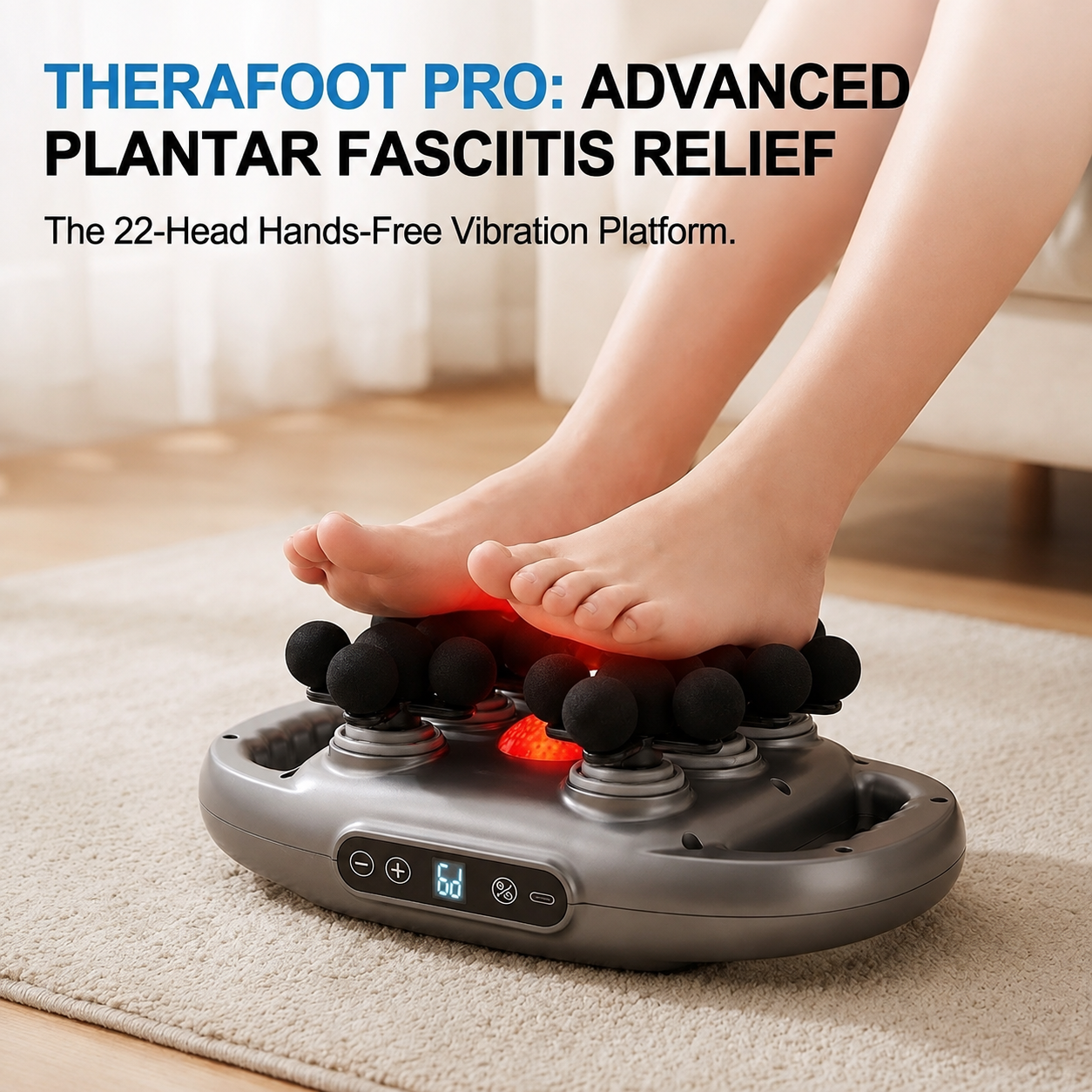 Plantar Fasciitis Massager | Vibration Platform, Multi-Node Surface