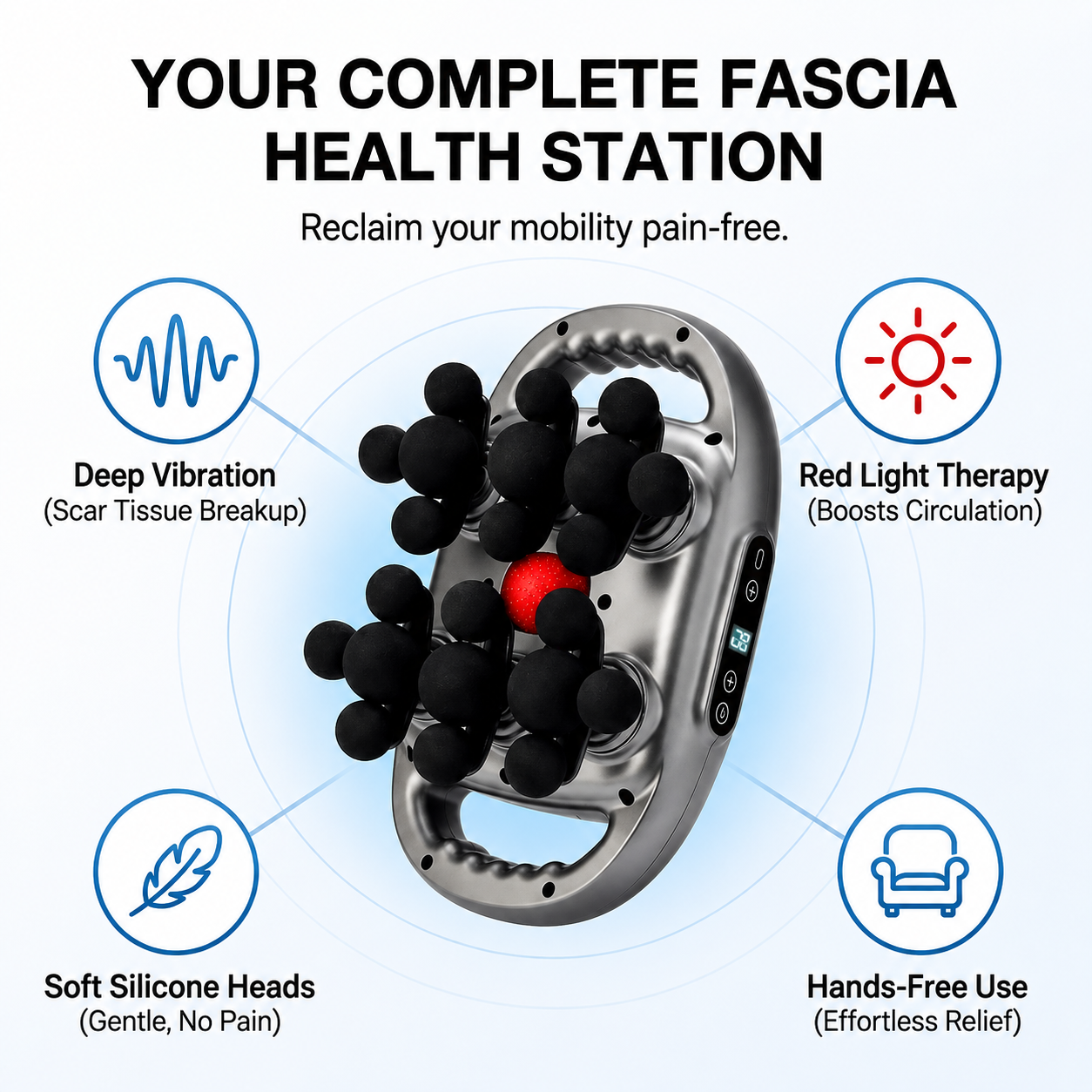 Plantar Fasciitis Massager | Vibration Platform, Multi-Node Surface