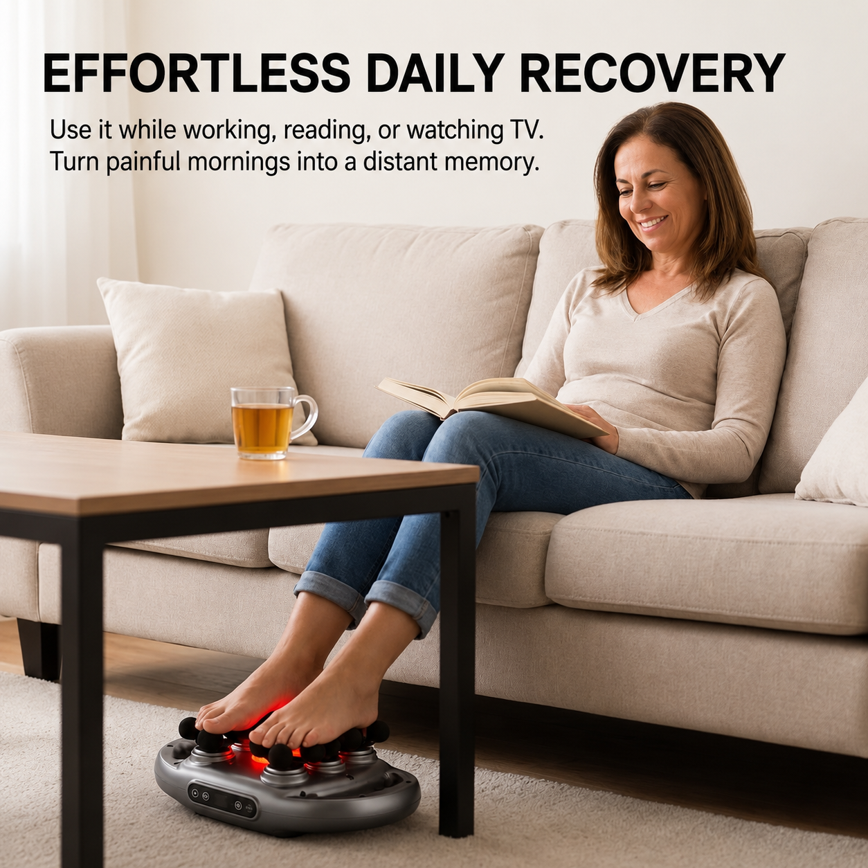 Plantar Fasciitis Massager | Vibration Platform, Multi-Node Surface