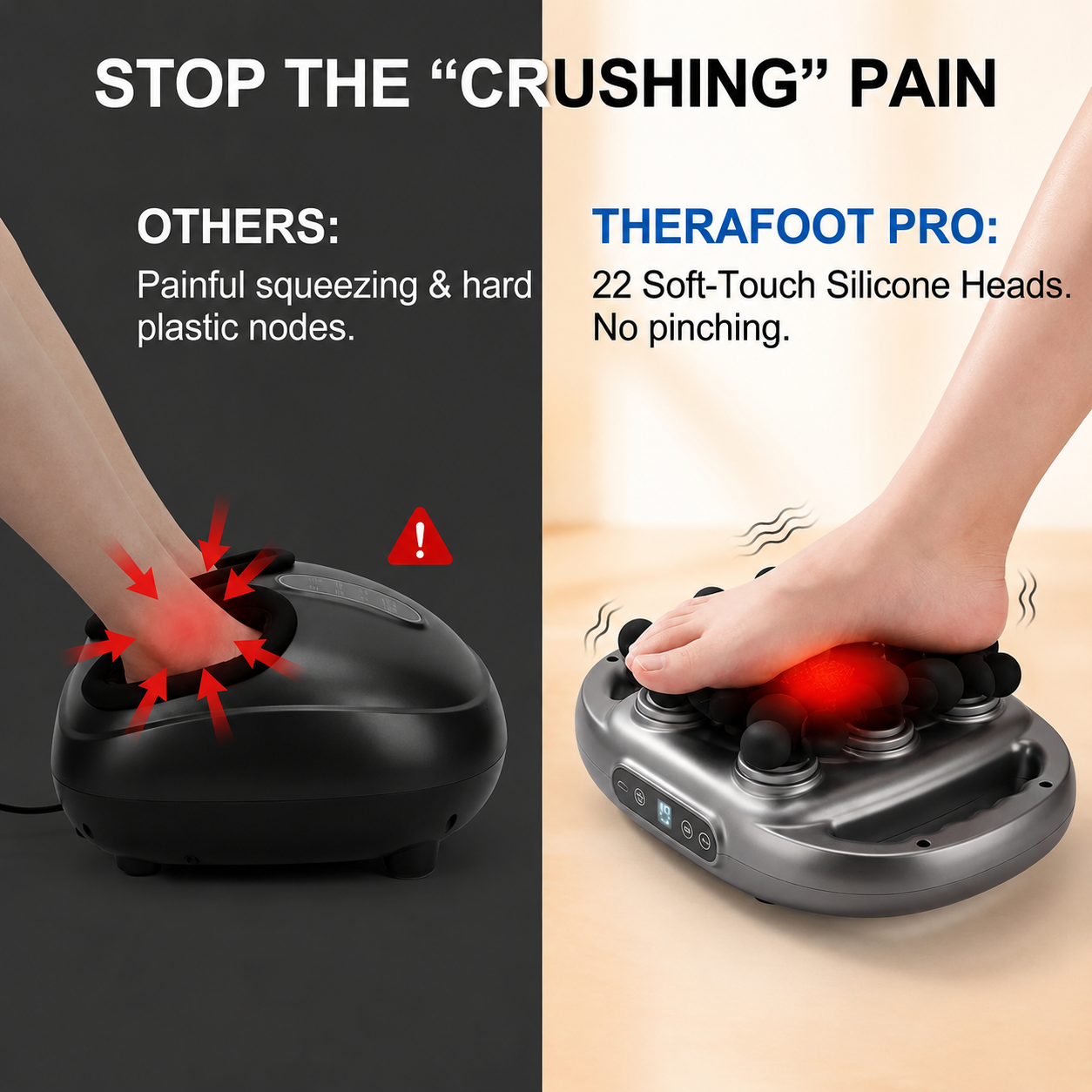 Plantar Fasciitis Massager | Vibration Platform, Multi-Node Surface