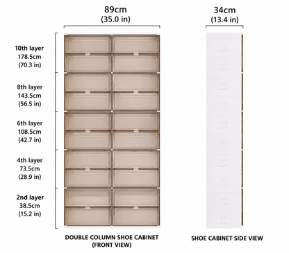 Smart Shoe Stacker | Stackable Storage Cabinet