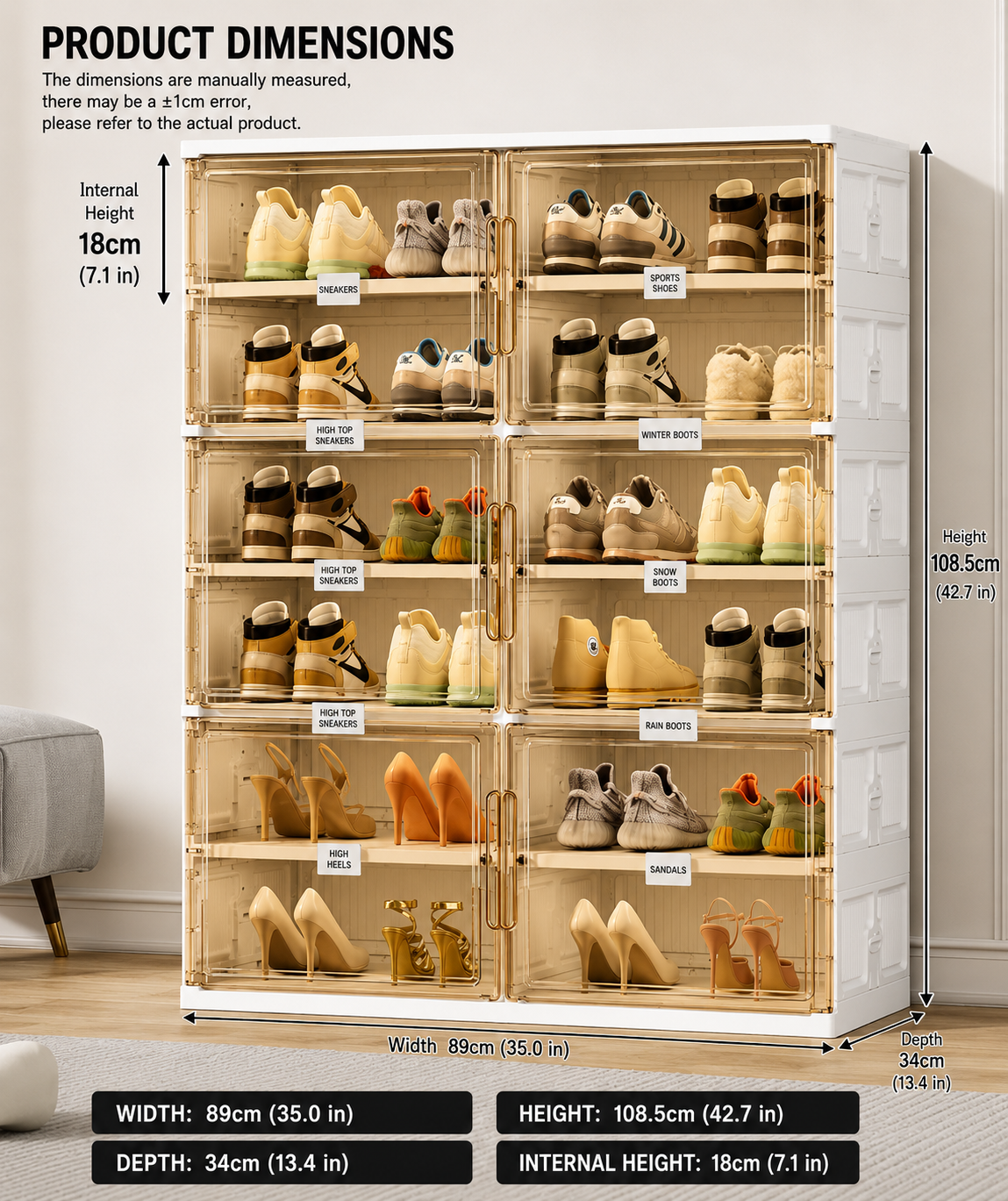 Smart Shoe Stacker | Stackable Storage Cabinet