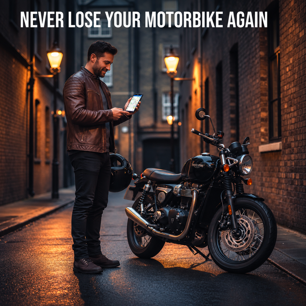 GPS Tracker for Motorcycles | Disc Body, App Location