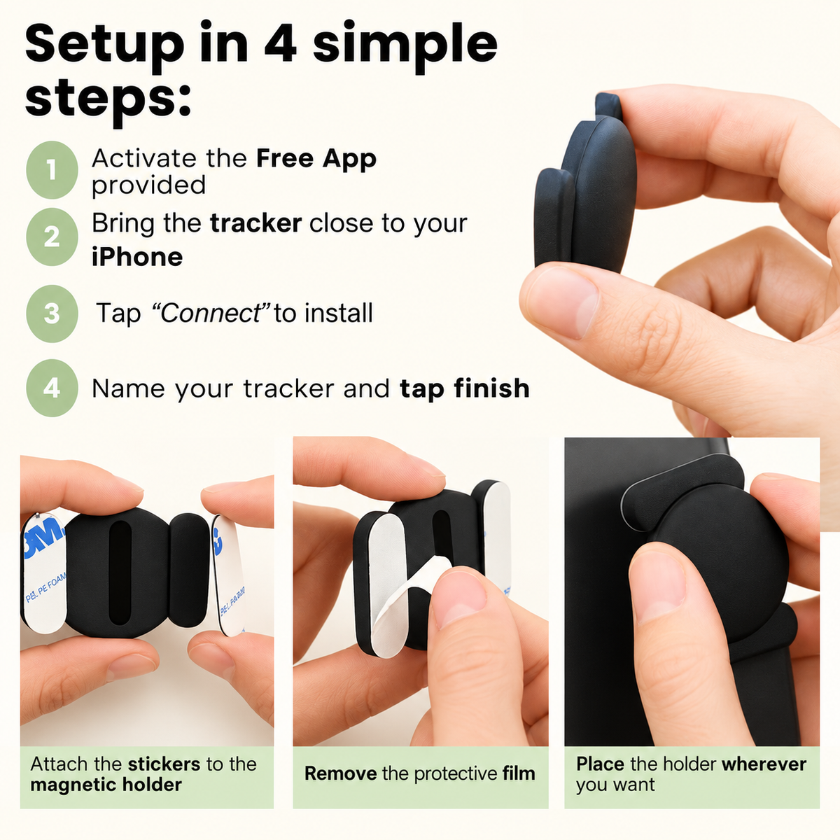 GPS Tracker for Motorcycles | Disc Body, App Location