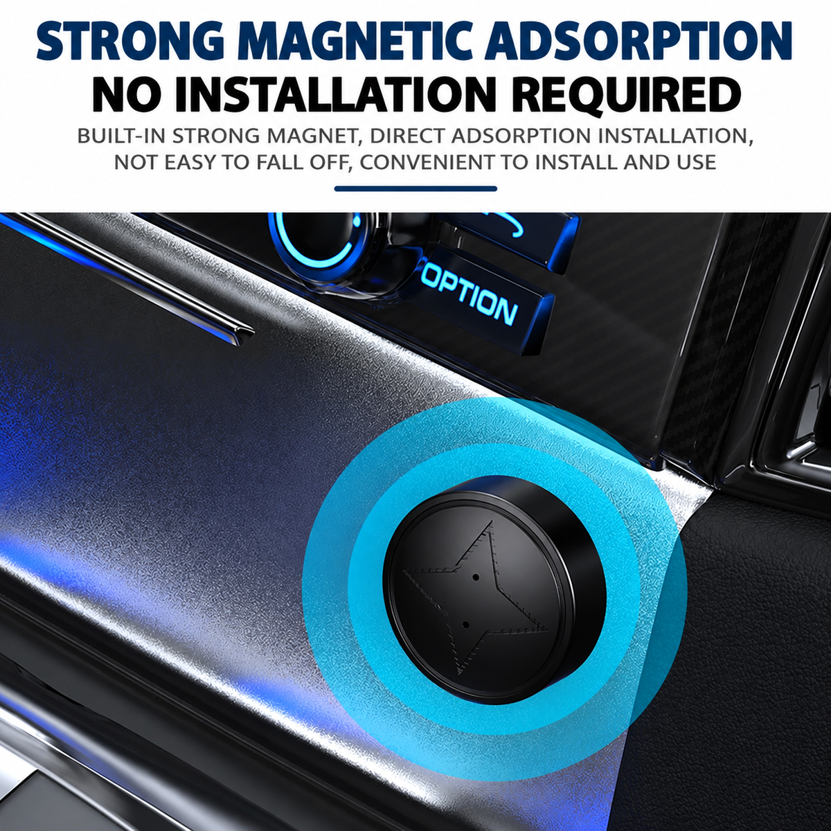 Magnetic GPS Tracker for Vehicles | Real-Time Location Monitoring | 5-10m Accuracy with Geofence & Vibration Alarm