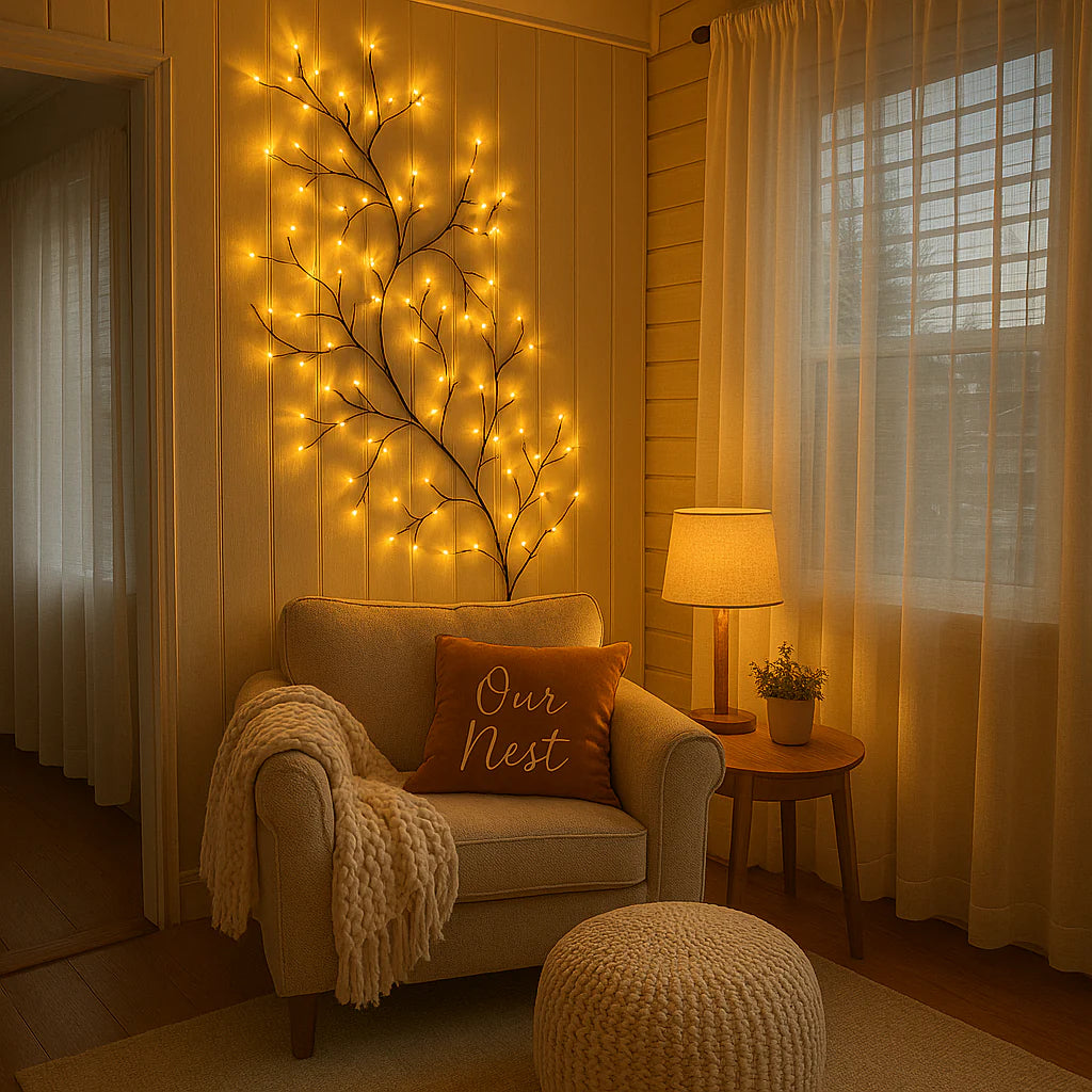 Cherry Blossom LED Wall Light | Bendable Branches, Lit Tips