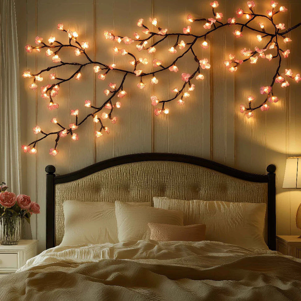 Cherry Blossom LED Wall Light | Bendable Branches, Lit Tips