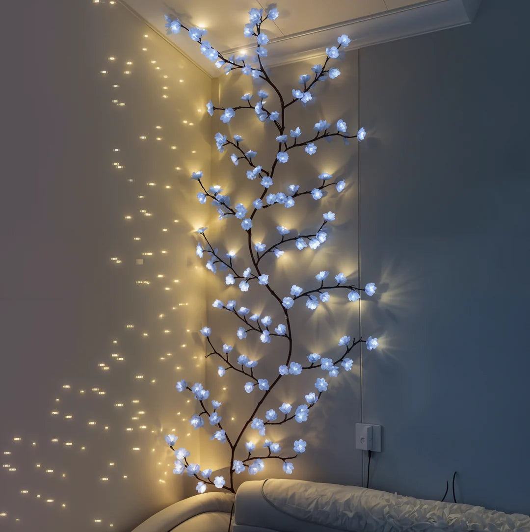 Cherry Blossom LED Wall Light | Bendable Branches, Lit Tips