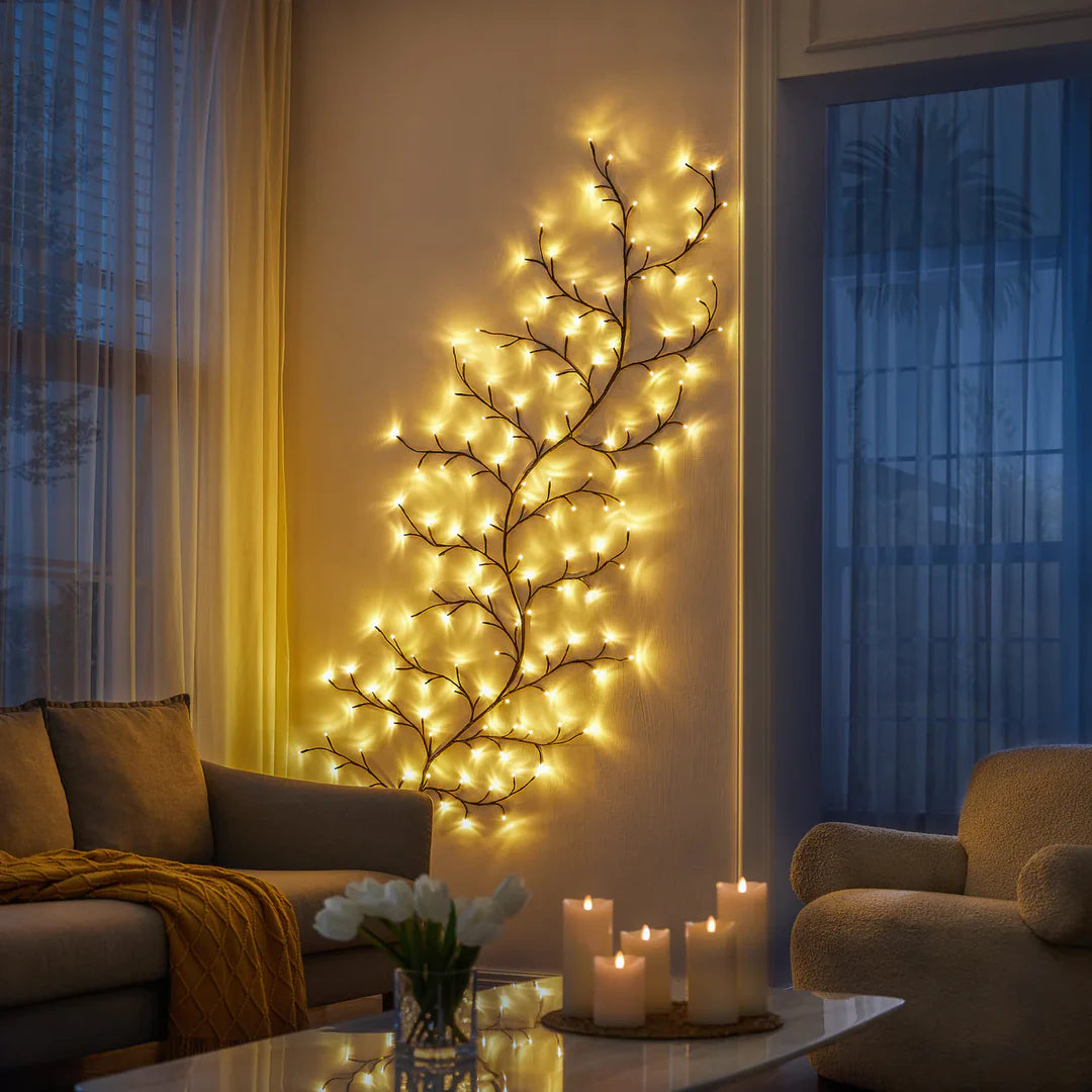 Cherry Blossom LED Wall Light | Bendable Branches, Lit Tips