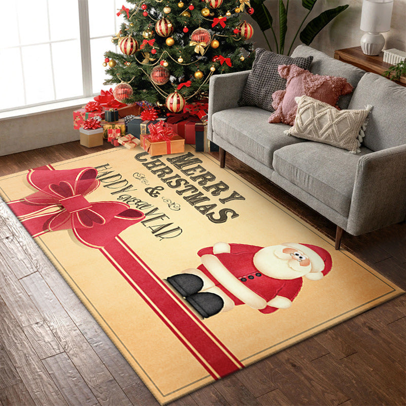 Christmas Doormat Festive Decoration | Non-Slip Backing with Dust-Trapping Design | Polyester Indoor Outdoor Mat