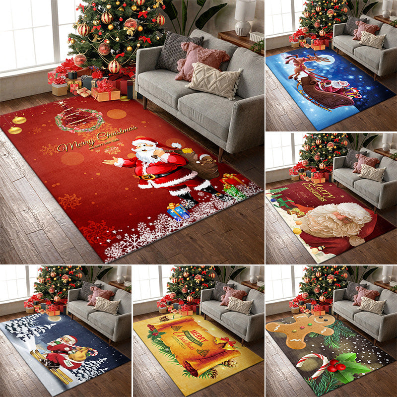 Christmas Doormat Festive Decoration | Non-Slip Backing with Dust-Trapping Design | Polyester Indoor Outdoor Mat