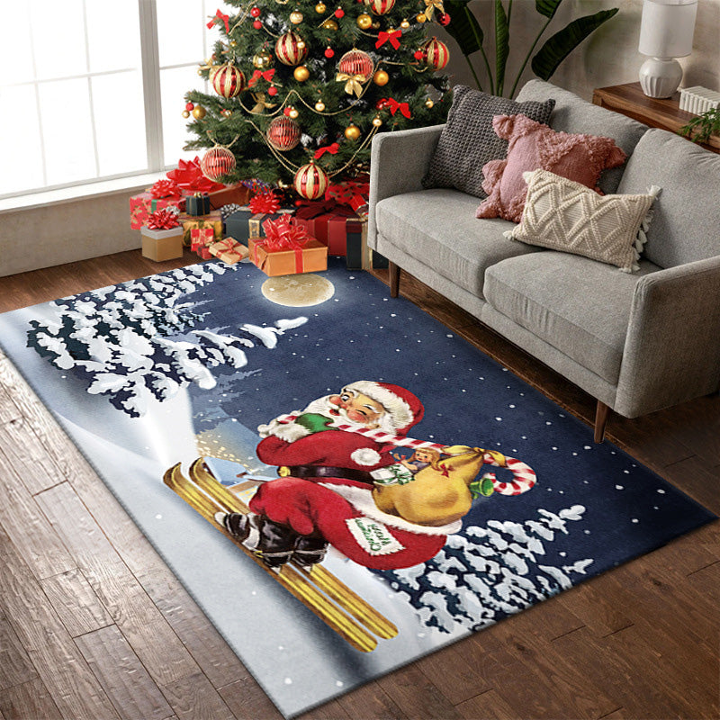 Christmas Doormat Festive Decoration | Non-Slip Backing with Dust-Trapping Design | Polyester Indoor Outdoor Mat