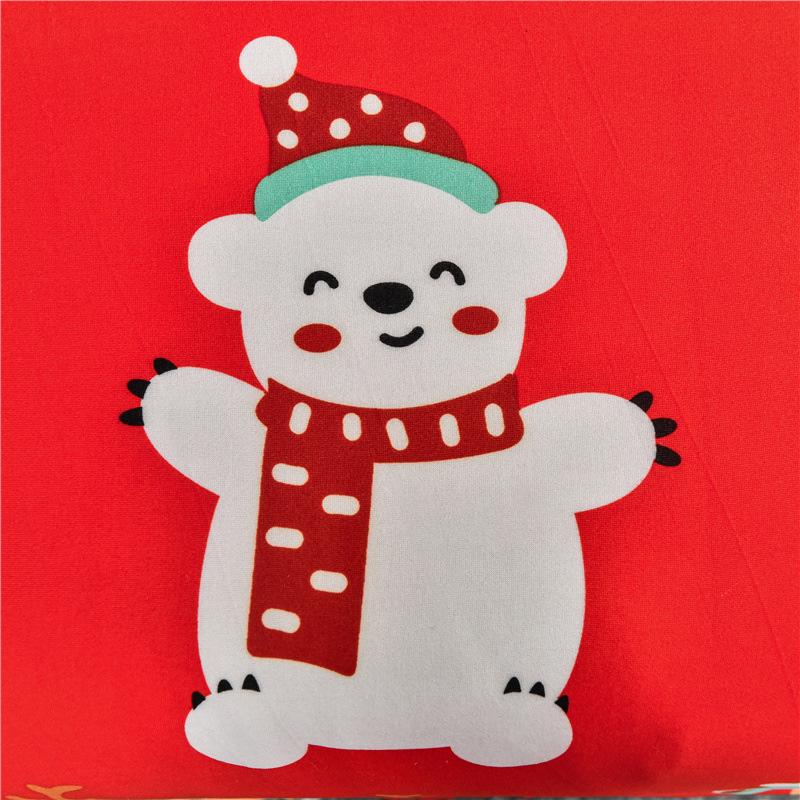 Christmas Sofa Cover Santa Claus & Penguin Designs | Stretch Elastic Fit for 1-4 Seater Sofas | Soft Polyester Protection