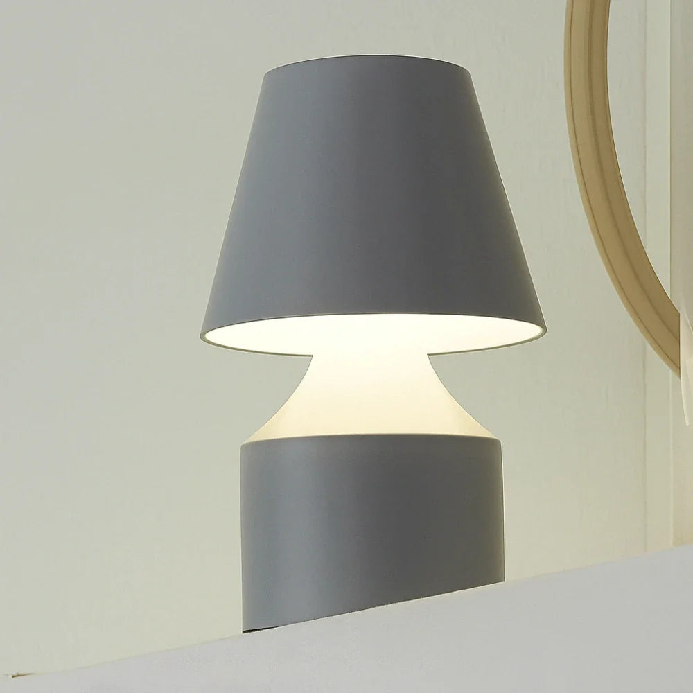 Rechargeable Table Lamp | Cordless Touch Control, Stepless Dimming | Iron & Acrylic, 16 x 11 cm, 10-Hour Battery 12
