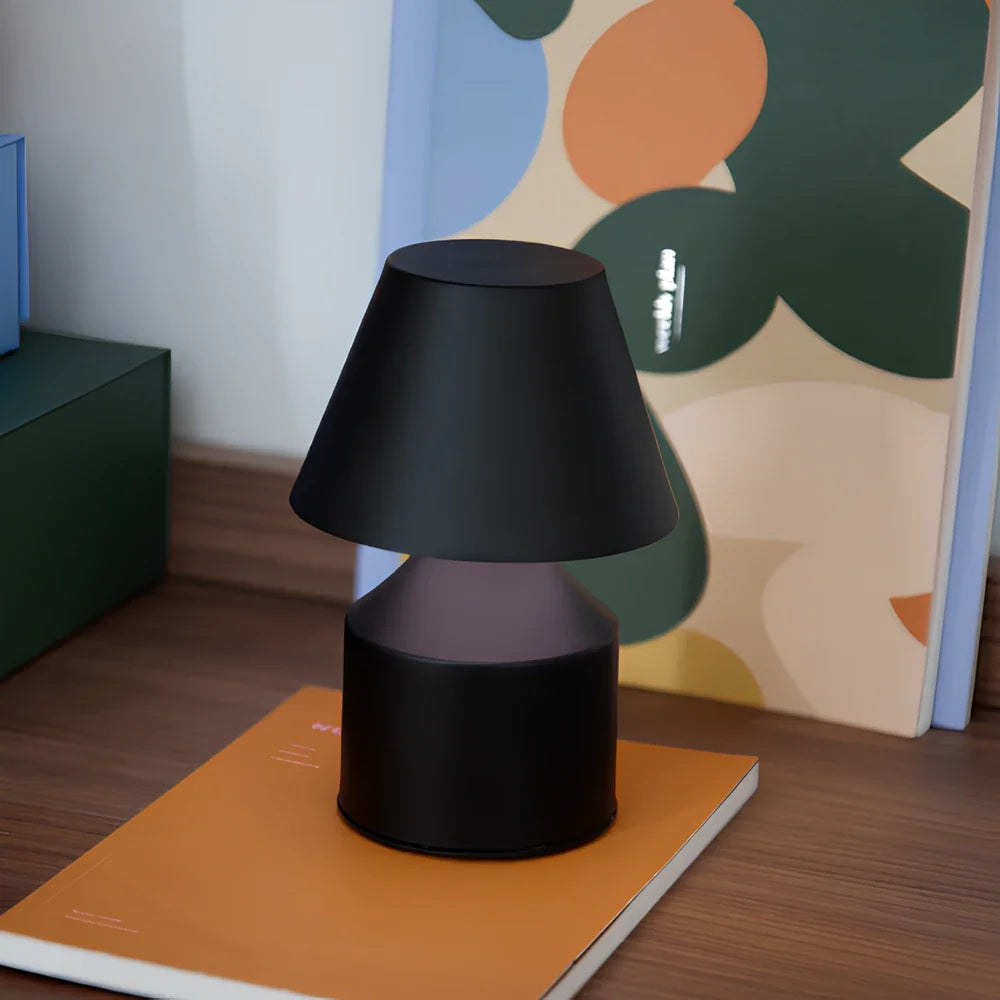 Rechargeable Table Lamp | Cordless Touch Control, Stepless Dimming | Iron & Acrylic, 16 x 11 cm, 10-Hour Battery 3