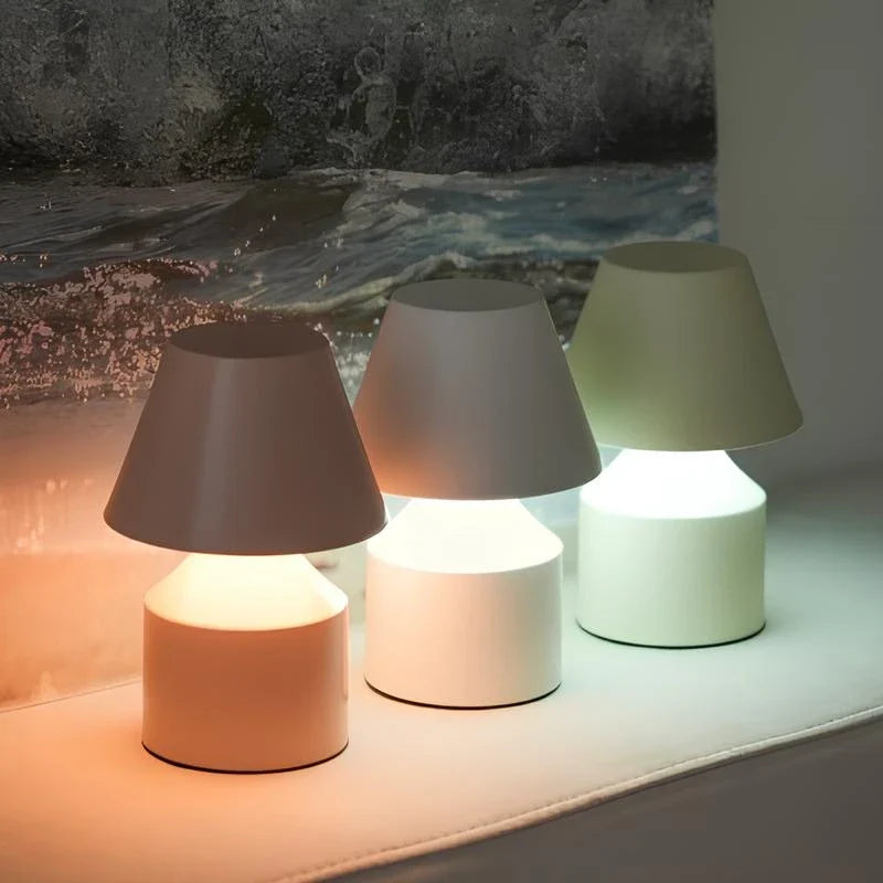 Rechargeable Table Lamp | Cordless Touch Control, Stepless Dimming | Iron & Acrylic, 16 x 11 cm, 10-Hour Battery 7