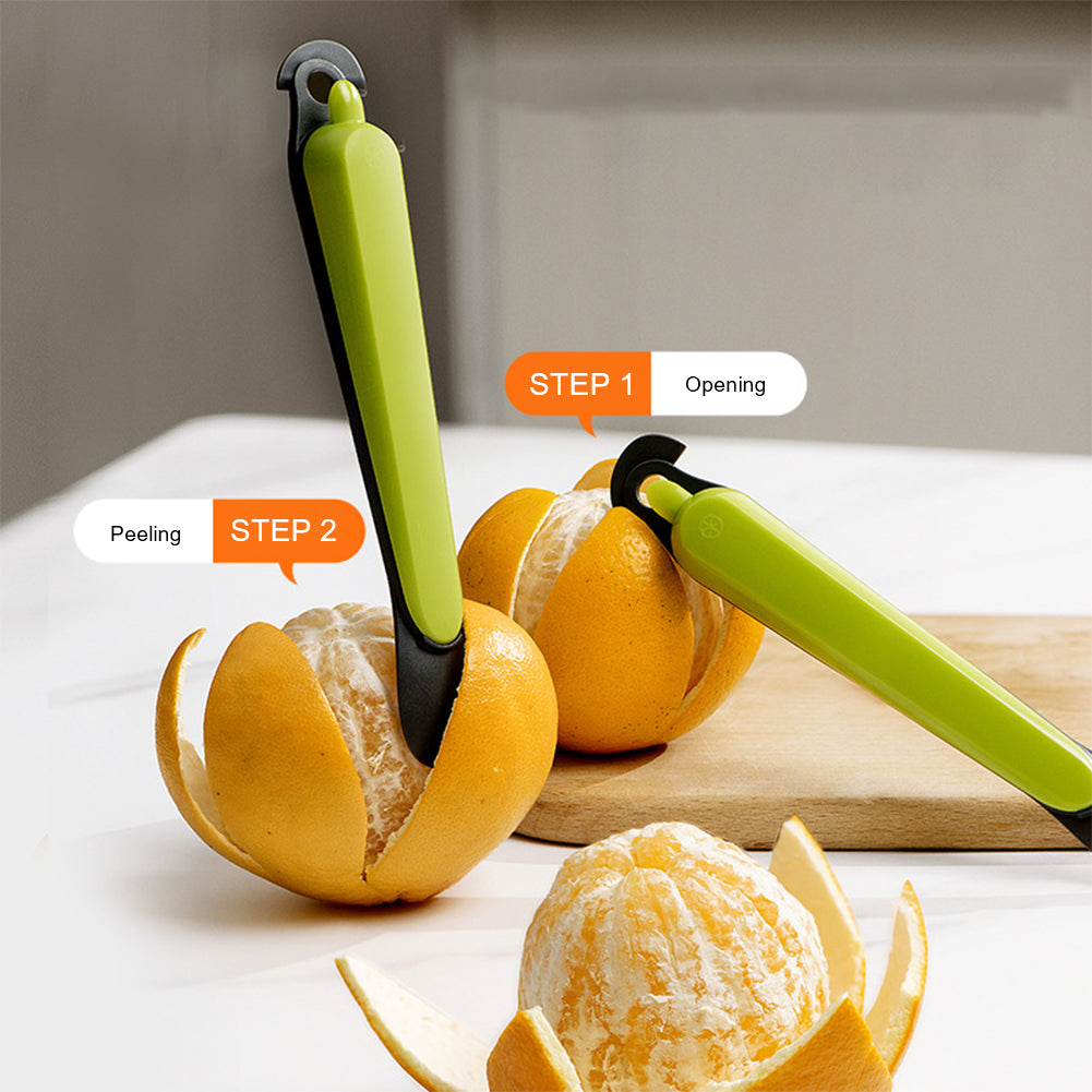 Citrus Peeler Stripper | Multifunction Peeling, Stripping & Cutting Tool | Ergonomic Grip for Mess-Free Fruit Prep