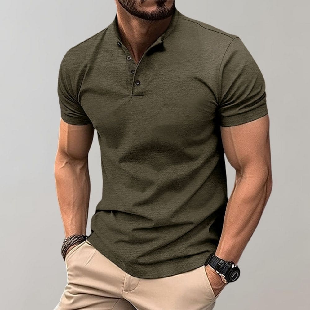 ClassicFit | Men's Polo Shirt – Long Sleeve Casual Style 0