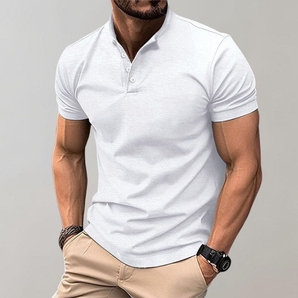 ClassicFit | Men's Polo Shirt – Long Sleeve Casual Style 1