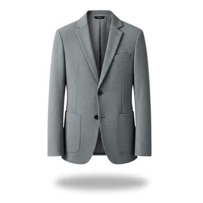 Men's Classic Tailored Blazer – Cotton-Polyester Blend