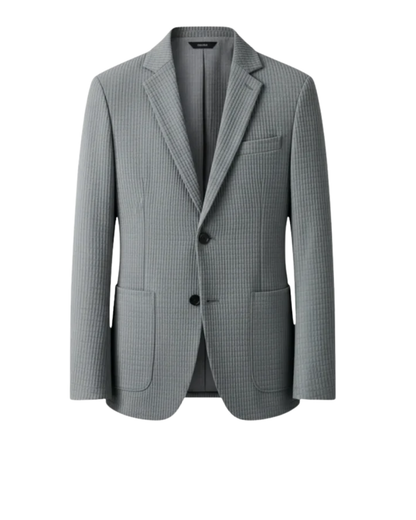 Men's Classic Tailored Blazer – Cotton-Polyester Blend
