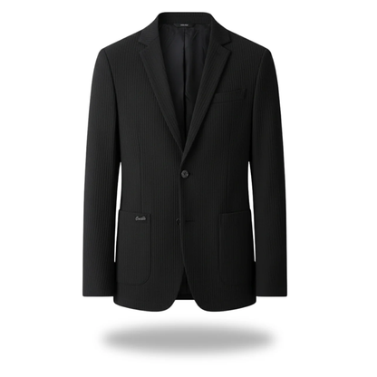 Men's Classic Tailored Blazer – Cotton-Polyester Blend