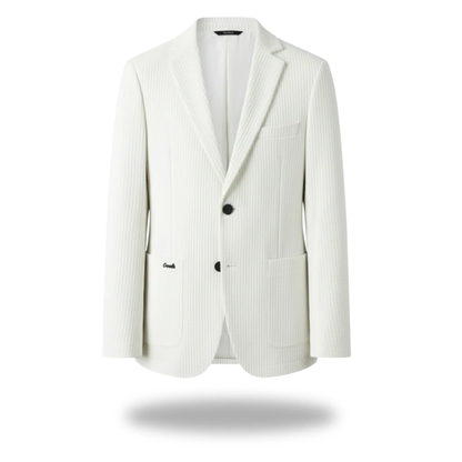 Men's Classic Tailored Blazer – Cotton-Polyester Blend