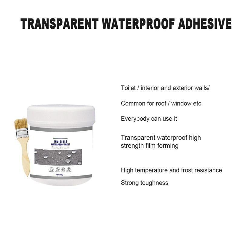 Clear Waterproof Sealant | Deep-Penetrating Crack & Joint Sealer for Tiles, Wood, Metal | Invisible Leak Protection