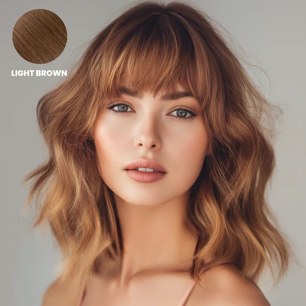 Clip-In Fringe Hairpiece | 100% Remy Human Hair | Heat-Resistant Styling, Colour-Match Blend & Secure All-Day Clip Grip