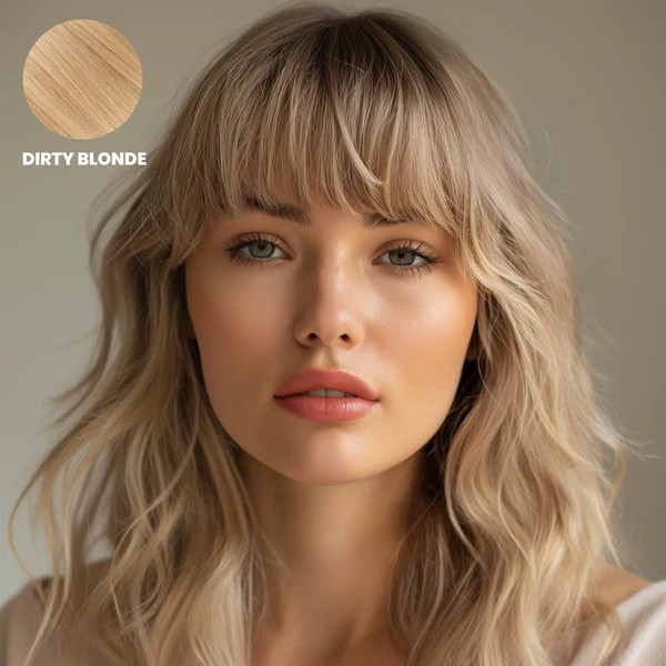 Clip-In Fringe Hairpiece | 100% Remy Human Hair | Heat-Resistant Styling, Colour-Match Blend & Secure All-Day Clip Grip
