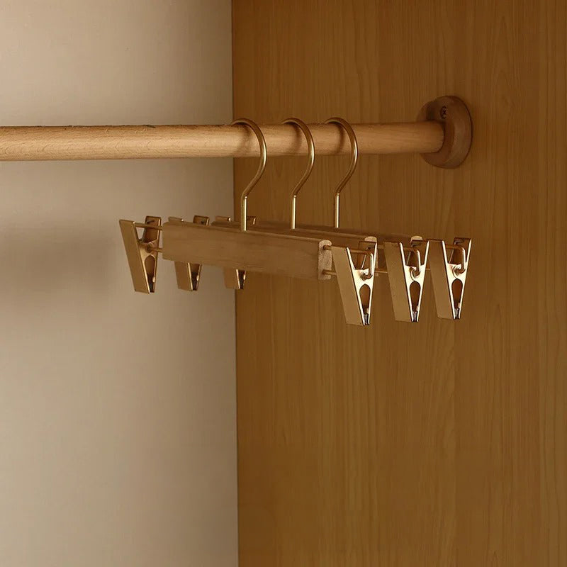 Clothes Hangers | Two Sliding Clips, Slim Hanging Bar