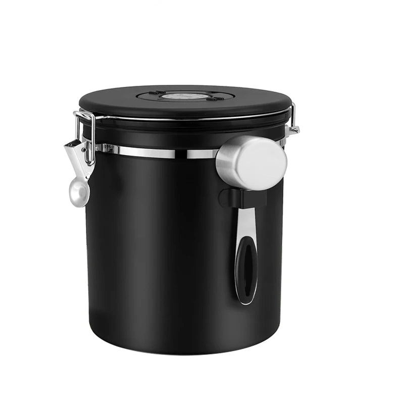 Coffee Container | Lever Clamp Lid, Dial And Front Scoop