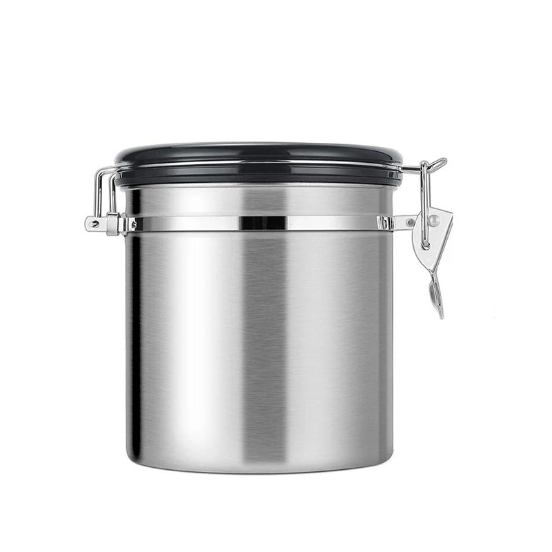 Coffee Container | Lever Clamp Lid, Dial And Front Scoop