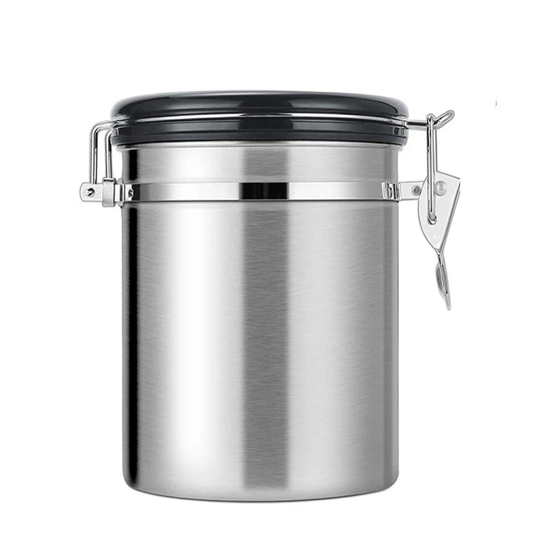 Coffee Container | Lever Clamp Lid, Dial And Front Scoop