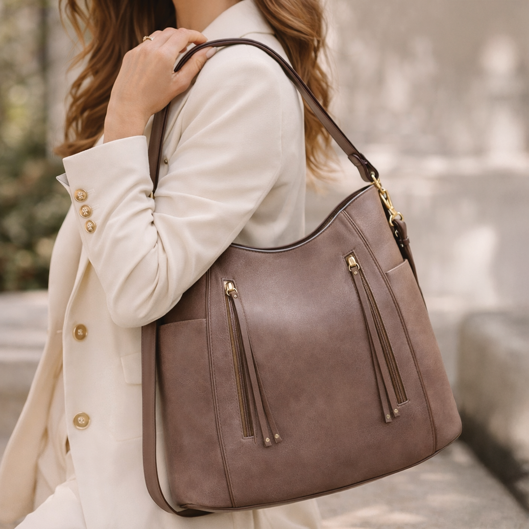 Colleen | Vegan Leather Hobo Bag – Slouchy Design With Adjustable Straps