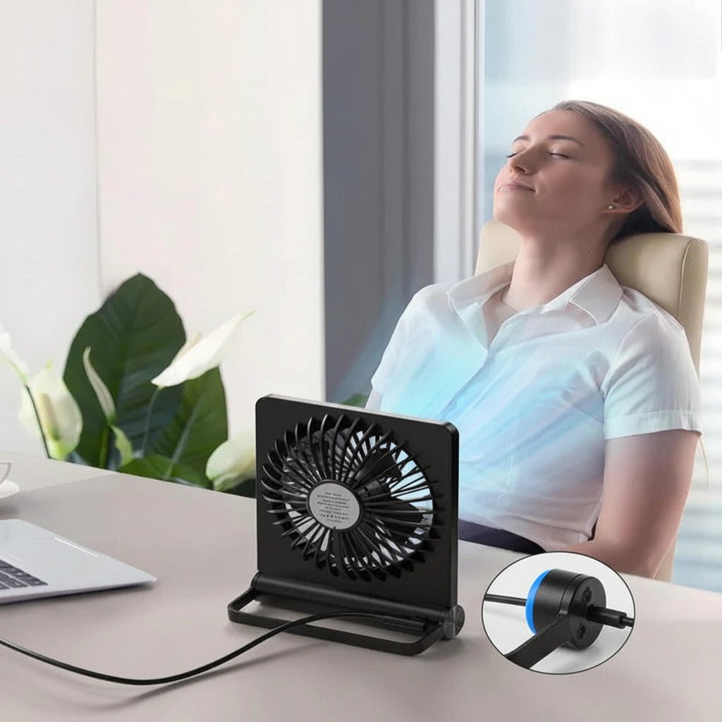 Compact USB Desk Fan with Adjustable Airflow – Portable Desktop Cooling 1